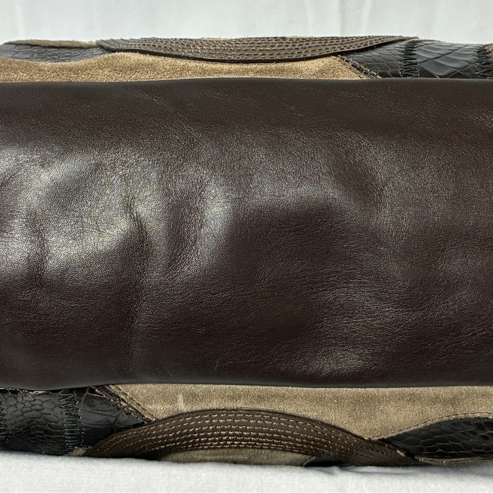 Coach Patchwork Suede Leather Chain Shoulder Bag … - image 5